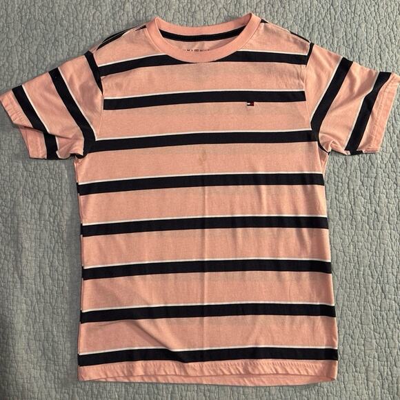 Tommy Hilfiger Boys Striped Short Sleeve Shirt - Picture 1 of 4